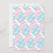 イースターエッグ 性別発表 女の子か男の子か 招待状 (裏面)