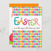 イースターエッグ 招待状 (正面/裏面)