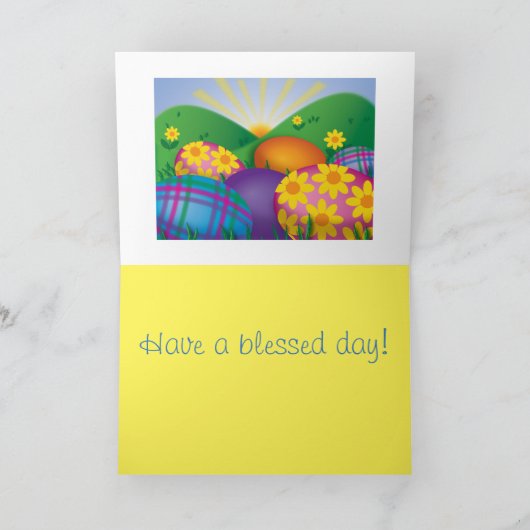 イースターエッグ-挨拶状 シーズンカード (内部)