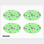 イースターエッグ 楕円形シール (シート)