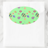 イースターエッグ 楕円形シール (バッグ)