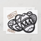 イースターエッグ,着色写真はがき シーズンポストカード (正面/裏面)