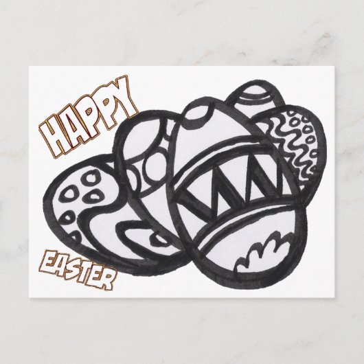 イースターエッグ,着色写真はがき シーズンポストカード (正面)