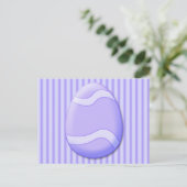 イースターエッグ(紫)はがき シーズンポストカード (スタンド正面)