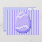 イースターエッグ(紫)はがき シーズンポストカード (正面/裏面)