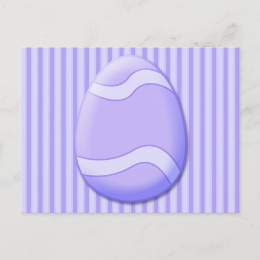 イースターエッグ(紫)はがき シーズンポストカード (正面)