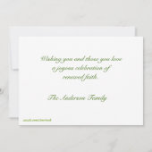 イースターエッグ,花の写真カード 招待状 (裏面)