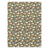 イースターエッグ、鳥が付いている春パターン テーブルクロス (正面)