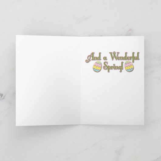 イースターエッグCookie – オーストラリアの羊飼い シーズンカード (内部)