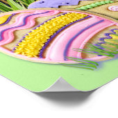 イースターエッグCookie – シベリアのハスキー ポスター (角)