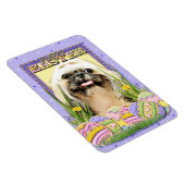 イースターエッグCookie -シーズー(犬)Tzu – オパール マグネット (右側)