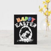 イースターエッグTレックスディーノボーイズ カード (黄色い花)