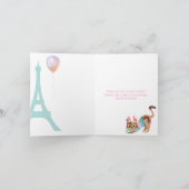 イースターエッフェルタワーと猫パステルバルーン シーズンカード (内部)
