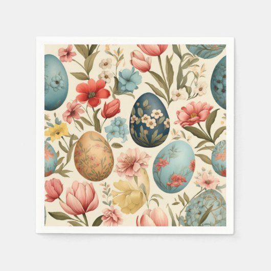 イースターエレガンス スタンダードカクテルナプキン (正面)