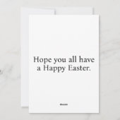 イースターエレガントエッグのフェスティバルバスケット シーズンカード (裏面)