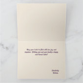 イースターエレガントカード カード (内部)