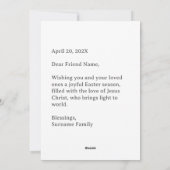 イースターエレガントグリーティング シーズンカード (裏面)