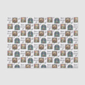 イースターエレガントバニーのステンドグラス模様 薄葉紙 (正面)