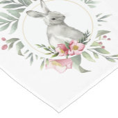 イースターエレガントバニーフローラ ショートテーブルランナー (コーナー)