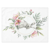 イースターエレガントバニーフローラ テーブルクロス (正面(横))