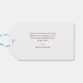 イースターエレガントフローラ書道キリスト教クロス ギフトタグ (裏面横)