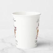 イースターエレガントフローラ書道キリスト教クロス 紙コップ (左)