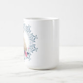 イースターエレガントラビットデザイン コーヒーマグカップ (中央)