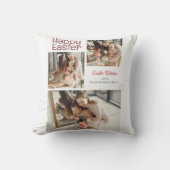 イースターエレガント恵みイースターエッグ家族の写真 クッション (正面)