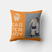 イースターエレガント恵みイースターエッグ家族の写真 クッション (裏面)
