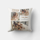 イースターエレガント恵みイースターエッグ家族の写真 クッション (裏面)