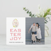 イースターエレガント恵みイースターエッグ家族の写真 シーズンカード (スタンド正面)