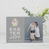 イースターエレガント恵みイースターエッグ家族の写真 シーズンカード (スタンド正面)