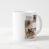 イースターエレガント恵みイースターエッグ家族の写真 ジャンボコーヒーマグカップ (正面右)