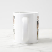 イースターエレガント恵みイースターエッグ家族の写真 ジャンボコーヒーマグカップ (裏面)