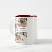 イースターエレガント恵みイースターエッグ家族の写真 ツートーンマグカップ (正面左)