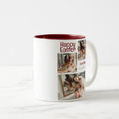 イースターエレガント恵みイースターエッグ家族の写真 ツートーンマグカップ (正面右)