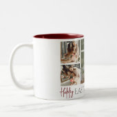 イースターエレガント恵みイースターエッグ家族の写真 ツートーンマグカップ (左)