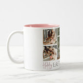 イースターエレガント恵みイースターエッグ家族の写真 ツートーンマグカップ (左)