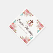 イースターエレガント恵みフローラクロス スタンダードカクテルナプキン (角)