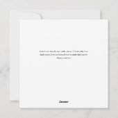 イースターエレガント書道キリスト教十字架 シーズンカード (裏面)