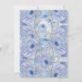 イースターエレガント狩りフローラブルー 招待状 (裏面)