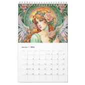 イースターエンジェルズインアートヌオボスタイル2024 カレンダー (1月 2026)