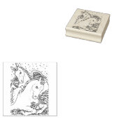 イースターエンジェルポニー&バニー、春馬の羽 ラバースタンプ (押印)