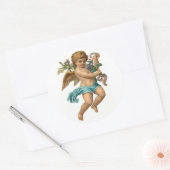 イースターエンジェルヴィンテージイースター ラウンドシール (封筒)