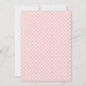 イースターオベビーバニー春ガールベイビーシャワー 招待状 (裏面)