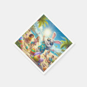 イースターオンビーチ スタンダードカクテルナプキン (角)