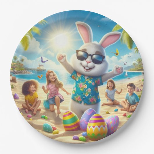イースターオンビーチ ペーパープレート (正面)