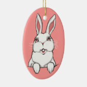 イースターオーナメントカスタムイースターバニーデコレーション セラミックオーナメント (右)