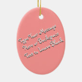 イースターオーナメントカスタムイースターバニーデコレーション セラミックオーナメント (裏面)