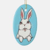 イースターオーナメントカスタムイースターバニーデコレーション セラミックオーナメント (右)